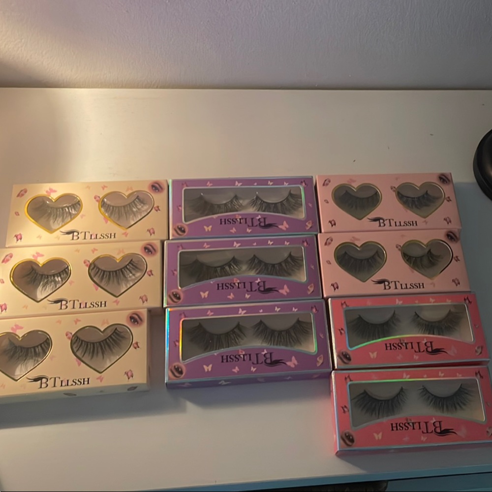 Btllssh Voluminous Lash Set | 10 Pairs | Bold Black | New